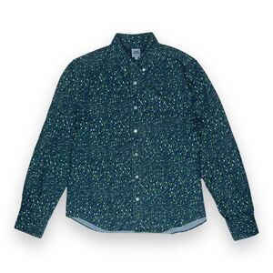 Opening Ceremony Men's Button Down Casual Shirt Geometric Pattern AOP Size Large